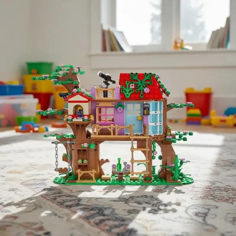462pcs City Friends Bird Tree House Building Blocks Sets MOC Garden Swing Stairs Houses Figures Bricks Toys for Kids Gifts view 5