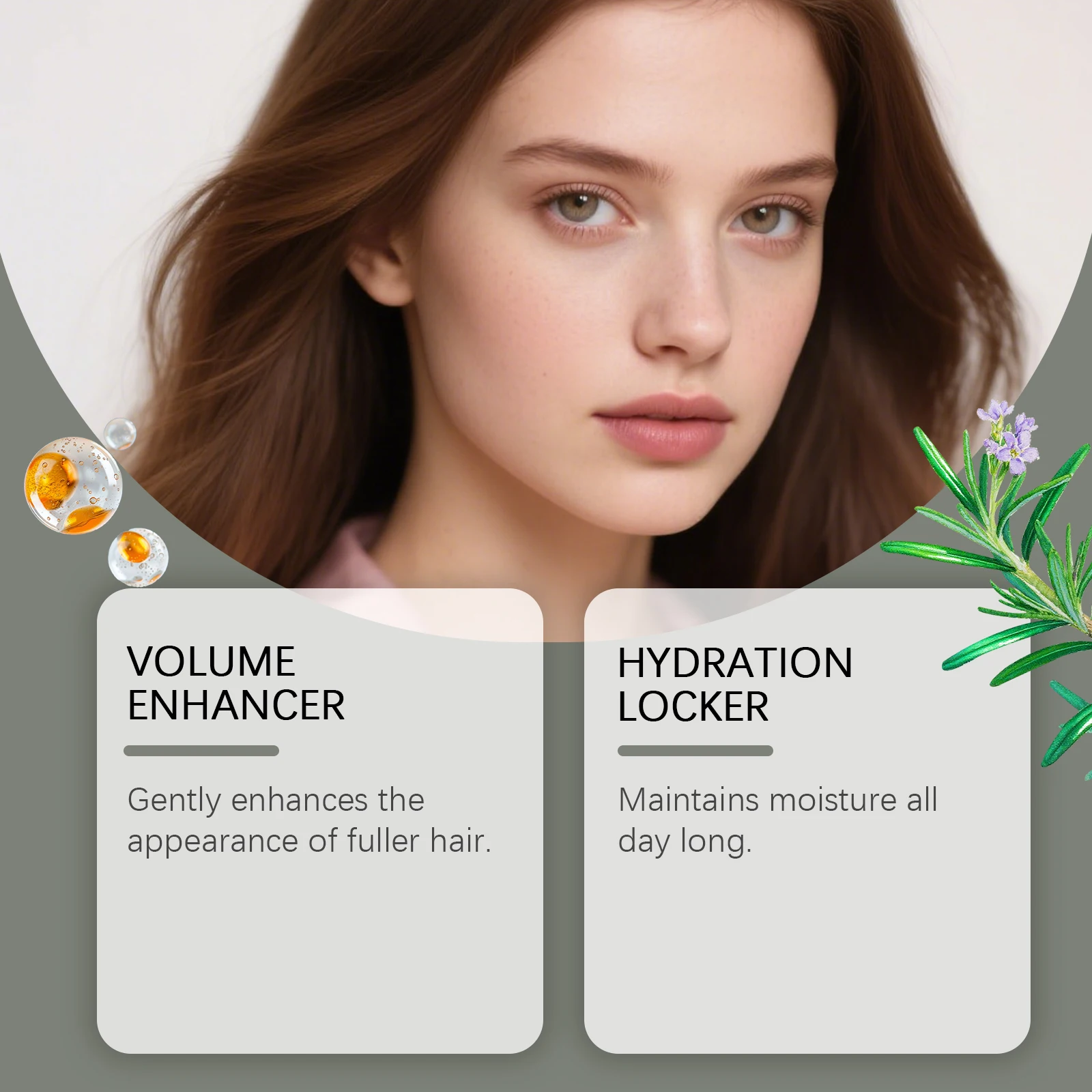 Suero capilar hidratante y nutritivo: nutre suavemente y protege el cabello, deja el cabello hidratado y suave, para un masaje diario