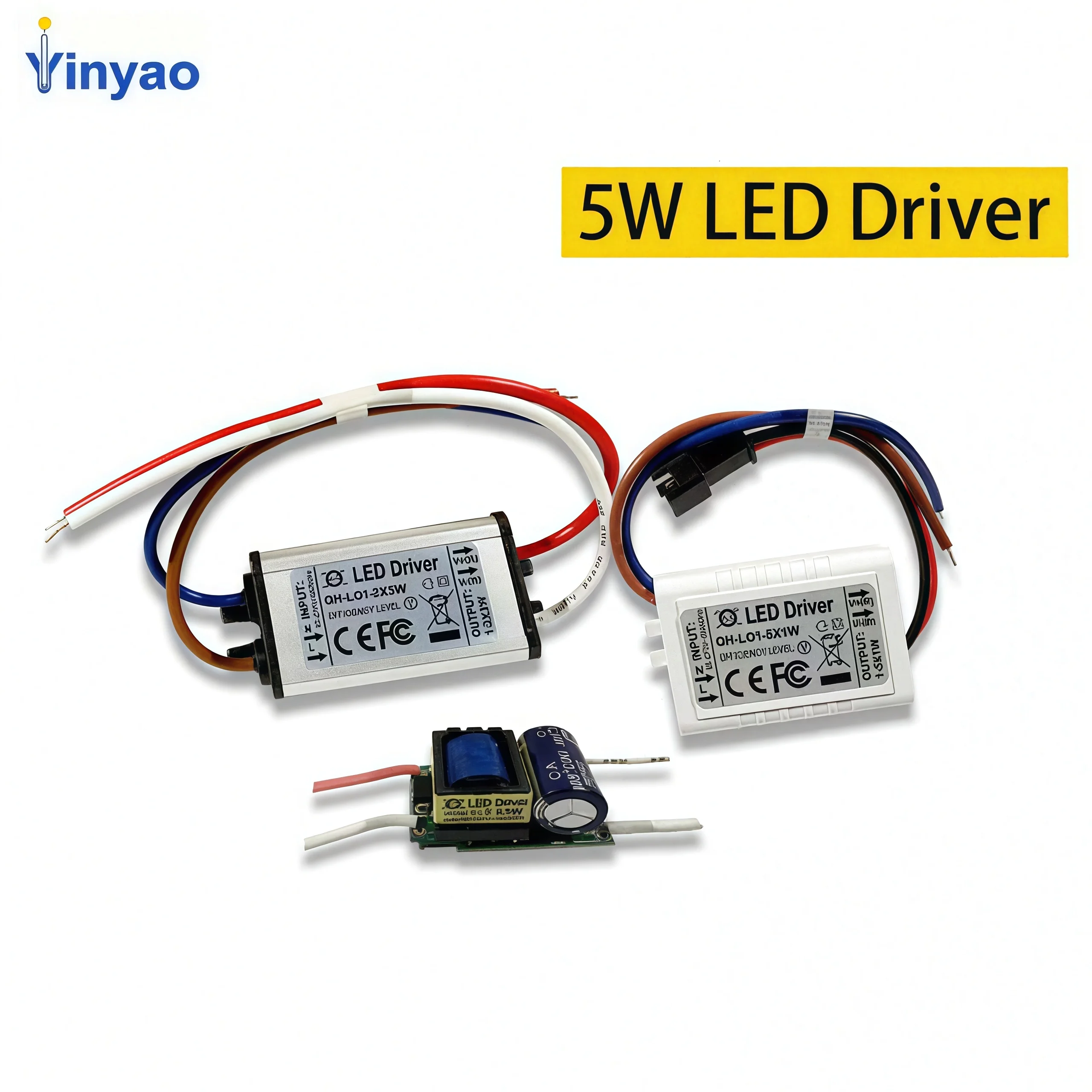 1W 2W 3W 4W 5W Flicker-Free LED Driver 300mA 420mA 600mA Lighting Transformer Suitable For Downlights Spotlights Ceiling Lamp