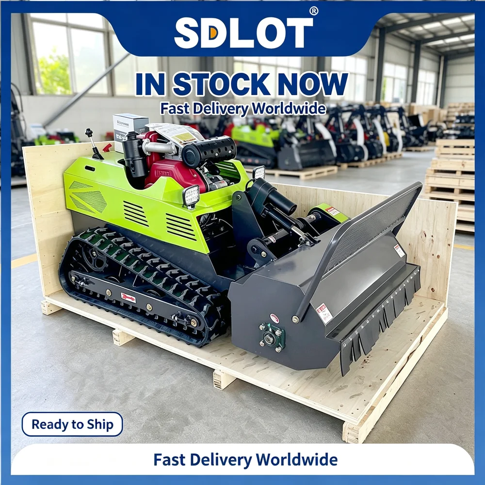 Factory Price Slopes Remote Control Lawn Mower 1000mm Cutting Width Tracked Hybrid Power Zero Turn Grass Cutter Machine