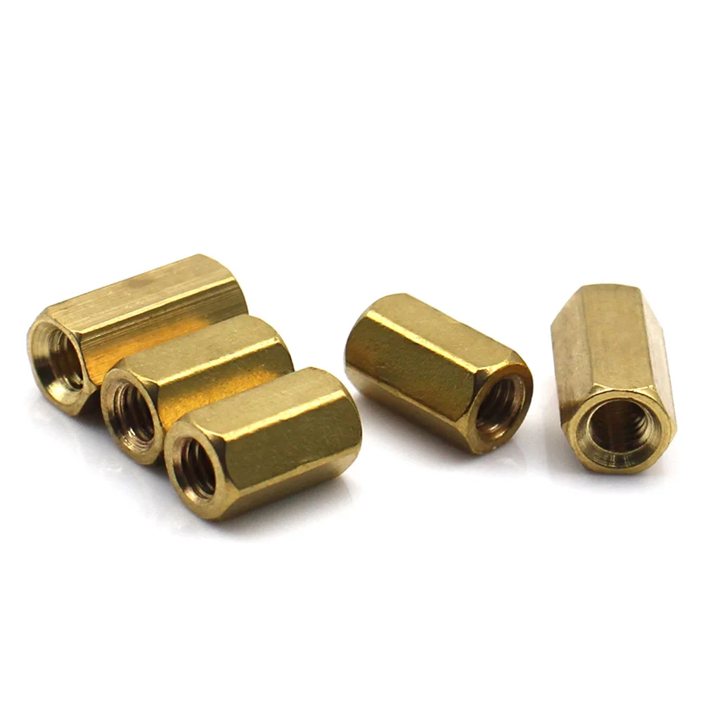 Messing-Sechskant-Abstandshalter mit Innengewinde für PCB-Motherboards, doppelseitig, M2 M2.5 M3 M4 M5 M6, 10-50 Stück – Detail 6