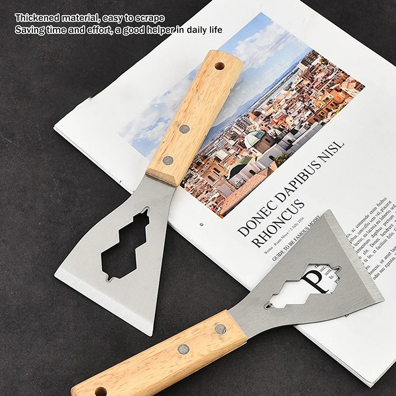 Multi-functional Shovel Long Handle Shovel Thickened Stainless Steel Kitchen Cleaning Tool Household Shovel For Scraping Dust