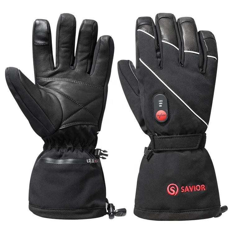Outdoor Electrical Thermal Heated Motorcycle Motorbike Cycling Gloves Skiing Gloves
