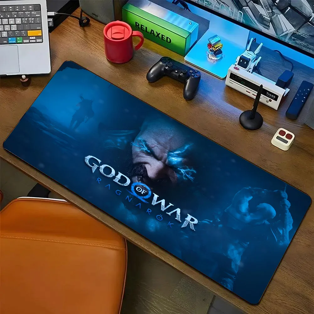 Game G-God Of War Mousepad Mouse Mat Desk Mat With Pad Gaming Accessories Prime Gaming XXL Keyboard Pad Padding Mat