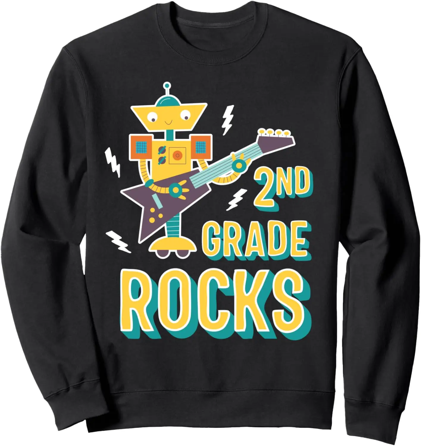 Electric Guitar Robot | 2nd Grade Rocks Sweatshirt