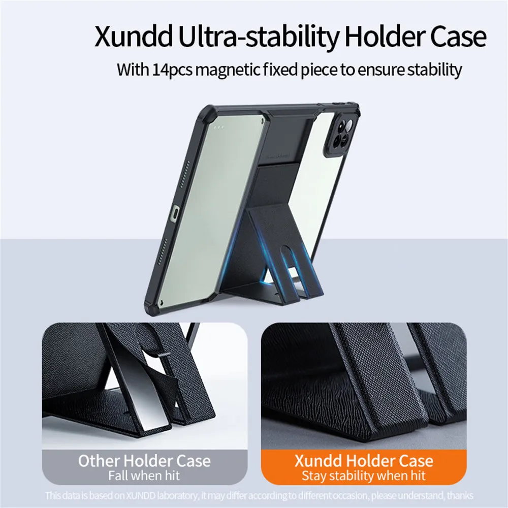 XUNDD For Xiaomi Pad 7 / Pad 7 Pro Case Leather Kickstand TPU + PC Airbag Protection Tablet Cover