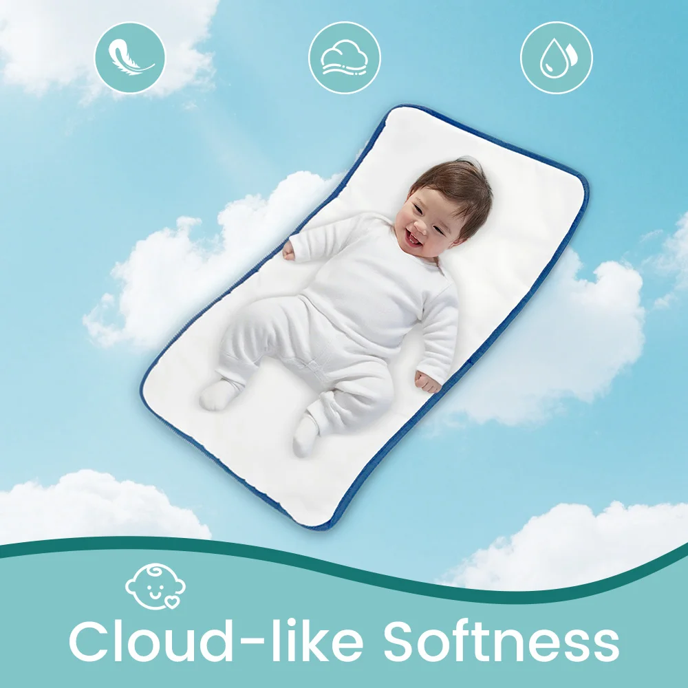 Portable Diaper Changing Pad, Easy Wipe Clean - Foldable Waterproof Baby Changing Mat , Smart Design Portable Changing Mat