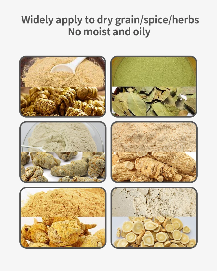 Industrial Pulverizer Machine Herb Grinding Electric Coffee Spice Fine Grinder Corn Grain Mini Flour Mill