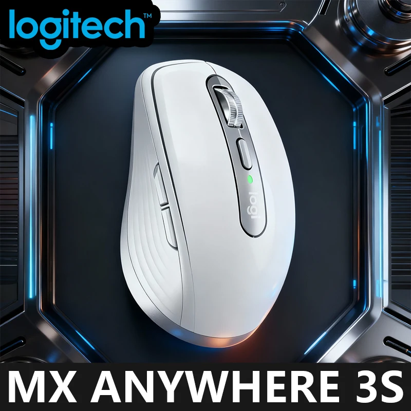 

Беспроводная деловая мышь Logitech MX3S: профессиональная высокоточная, компактная, совместимая с Bluetooth, 8000 точек на дюйм.