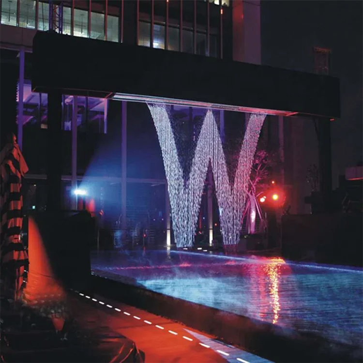 # for Digital Water Fountain in Door With Light  Elegant Patterns Can Be Easily Changed Digital Water Curtain