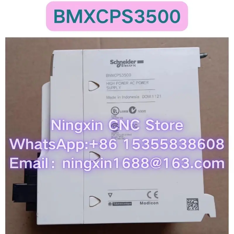Second-hand BMXCPS3500 PLC Power Supply Functional test OK Fast delivery