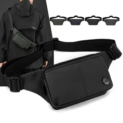 Men Waist Fanny Pack Sling Chest Bum Bag Multi-purpose Waterproof Nylon Running Sports Casual Travel Male Hip Belt Pack Bags