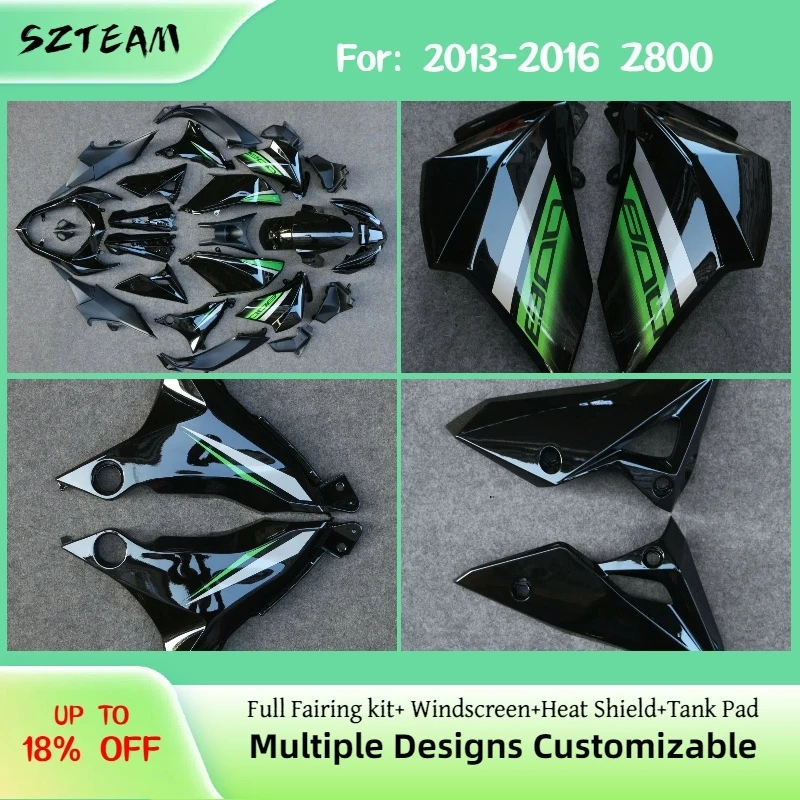 

Комплект инжекционных обтекателей Z800 2013-2016 для Kawasaki Z 800 13-16, набор обтекателей из АБС-пластика, аксессуары для мотоциклов Pro