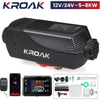 KROAK 5-8KW Parking Heater Fans Diesel 12V Car Heater Split Air Heater with LCD Panel &Remote Control & Smart App Control