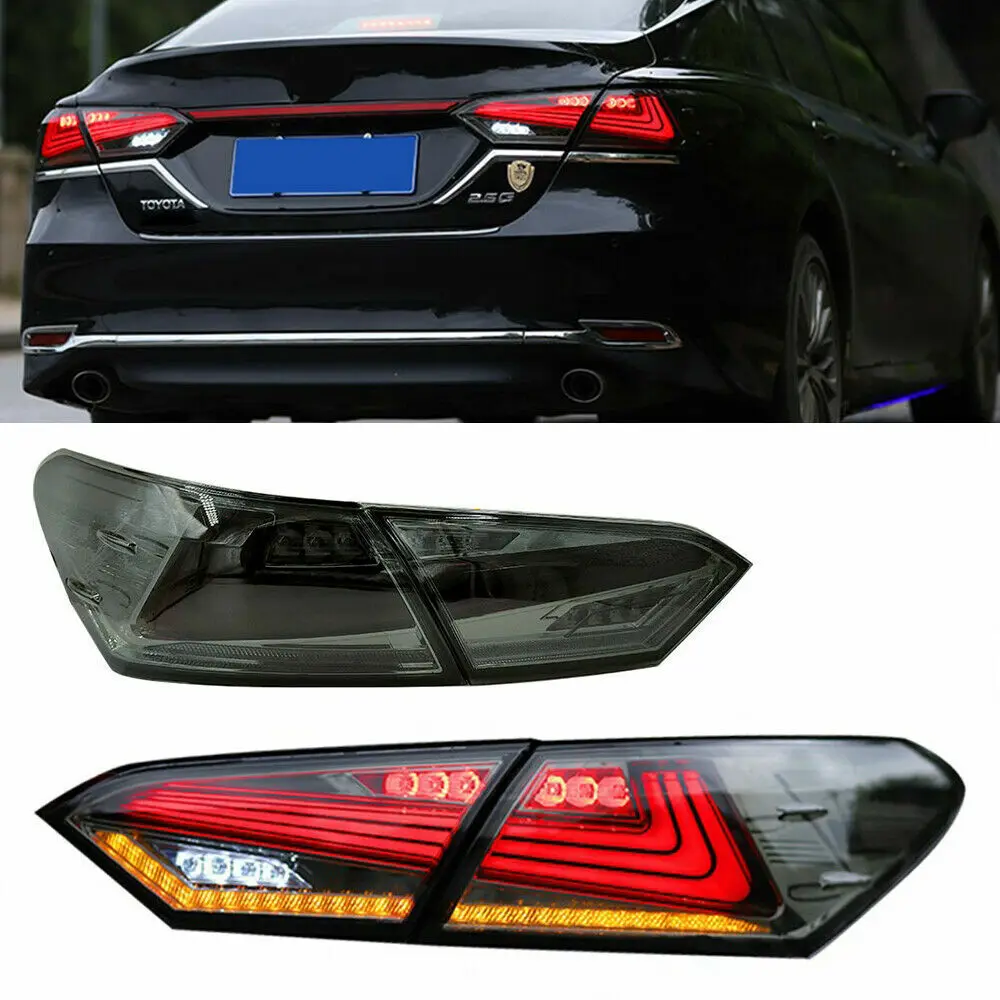 

LED Tail Lights for Toyota Camry 2018-2022 Rear Lamp Assembly SE XSE Replacement with Brake Turn Signal Reverse Light DRL Access