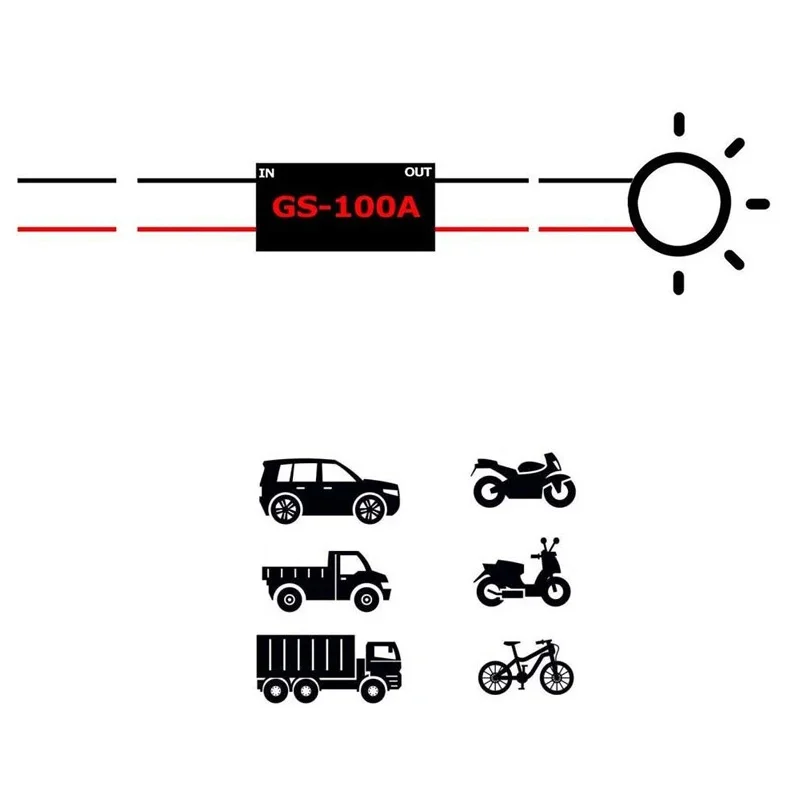 GS-100A Flash Strobe Controller Flasher Module For Car LED Brake Stop Light Lamp CD0102 12V/24V Short Circuit Protection