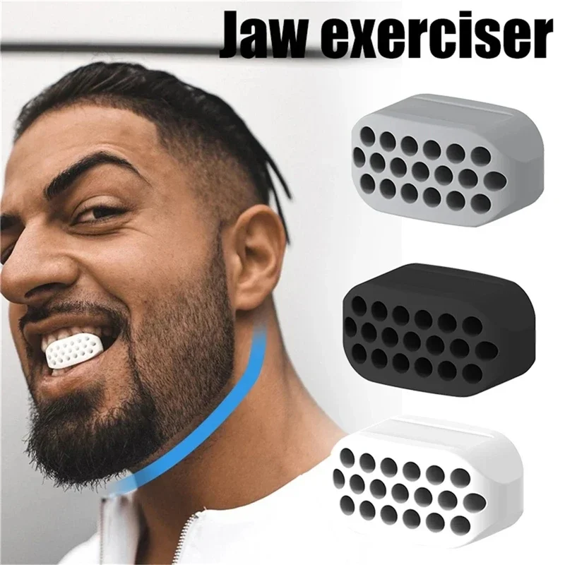 Jaw Exerciser Exercise Face Line Chin Neck Ball Trainer Silicone Workout Exercises Masseter Strengthener Strap Facial