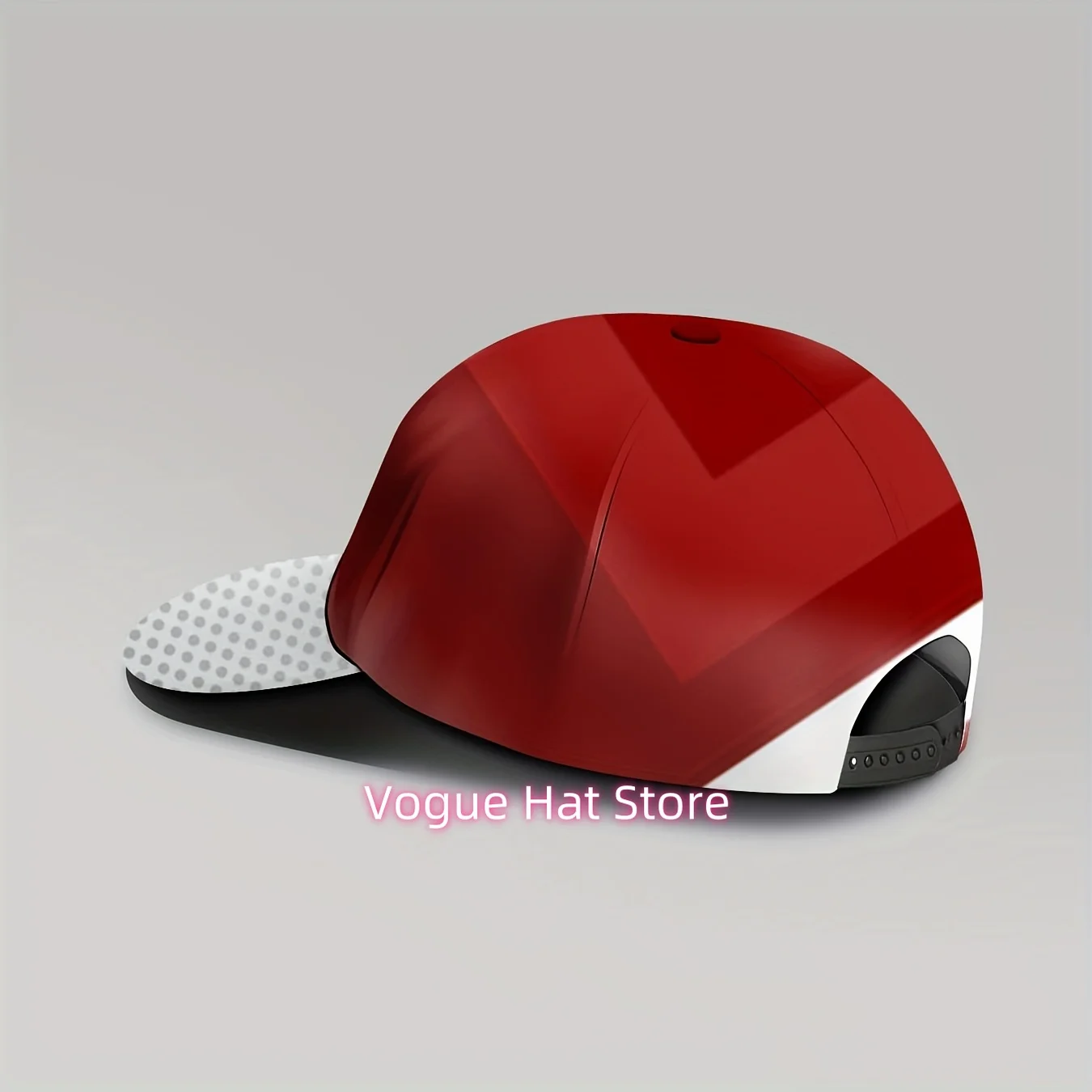 1pc, Gradient Geometric Design Baseball Hat, Abstract Style, Unisex, Shielding, Breathable, Adjustable, Fashionable Sun Protecti