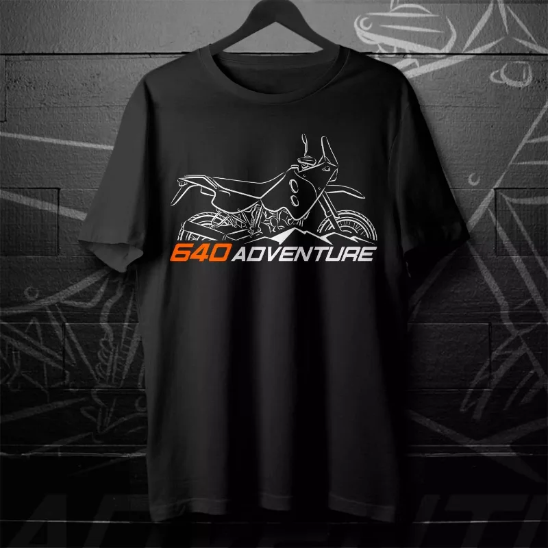 

2025 Man T Shirt Casual 640 Adventure T shirt Motorcycle Graphic Summer Short Sleeves 100% Cotton S-3XL Cool Tee