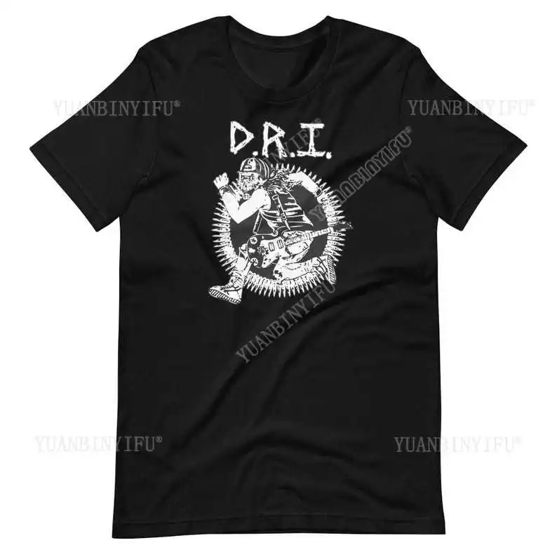 Dirty Rotten Imbeciles T-Shirt: Vintage Punk Rock Hardcore Music Round Neck Cotton Short Sleeve Shirt Gothic death metal band