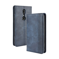 Flip Retro Style Leather Magnetic Closure Phone Cover For Sharp Aquos V 5.9\