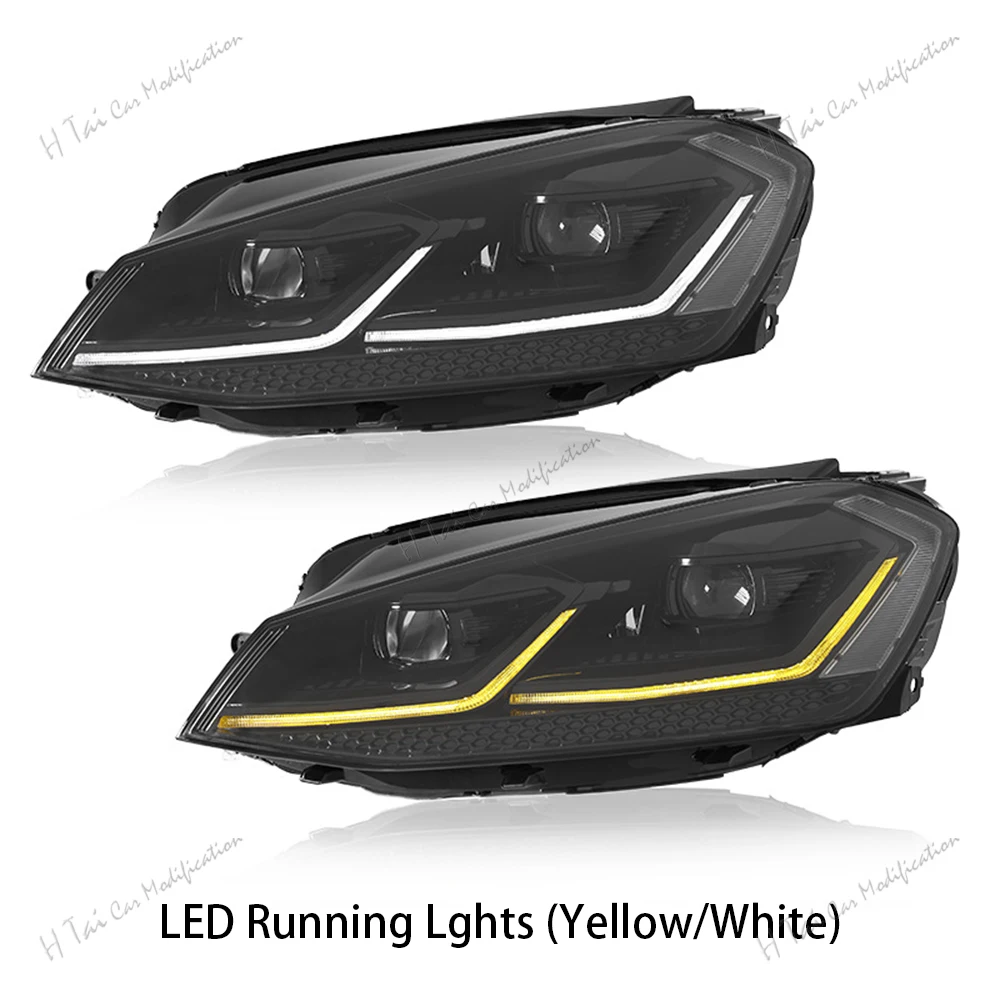 LED Head Lights For Volkswagen VW Golf VII Golf MK7 TSI TDI 2012-2017 Front Light Headlamp High Low Beam DRL Headlight Assembly