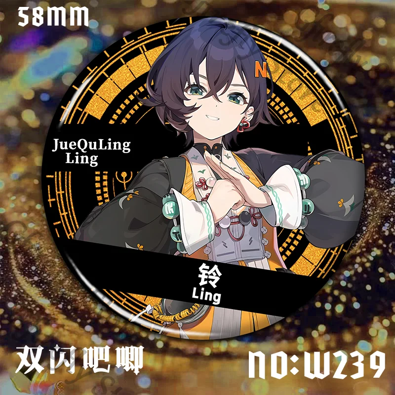 Broche Zenless Zone Zero Belle Cosplay Fibula Ju Fufu Pin decoración colección insignia ambido Yixuan Anime decorar regalo