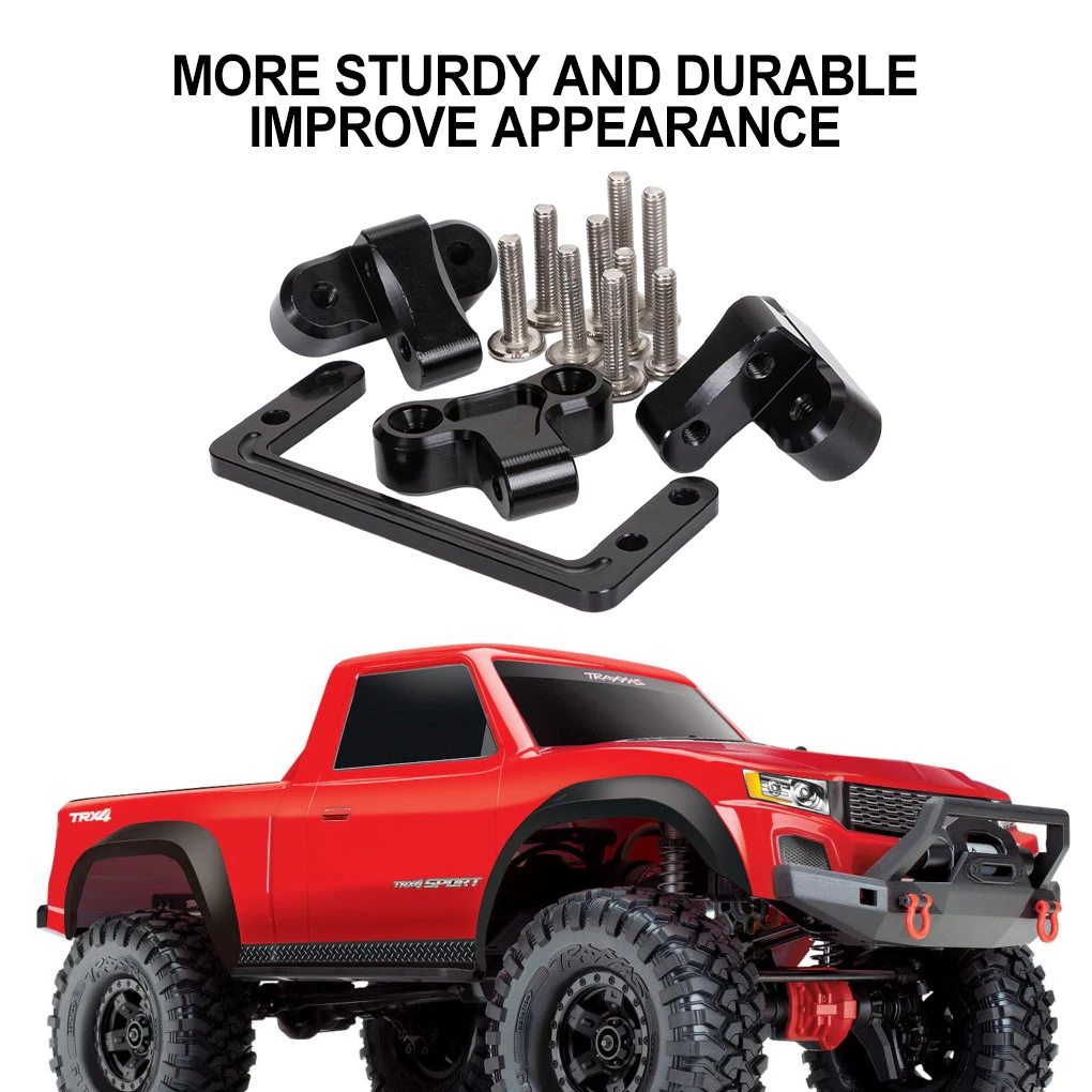 Aluminum alloy Chassis Kit Frame Servo Panhard Mount Gearbox Skid for 1/10 RC Crawler TRX4 RC Upgrade Part Steering Gear Support