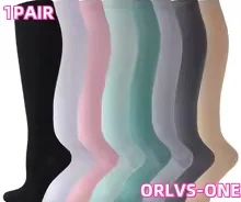 19 Stile Kompressionsstrumpf Durchblutung Promotion Schlankheits-Kompressionssocken Anti-Müdigkeit Bequeme einfarbige Socken
