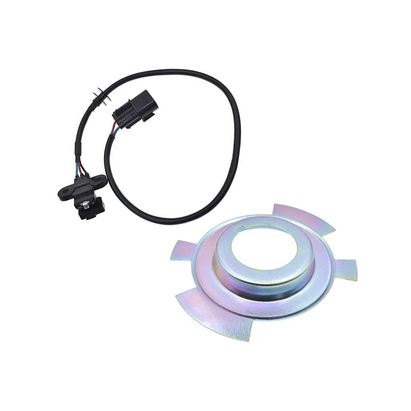 Crankshaft Angle Sensing Blade + Sensor for PAJERO MONTERO V24 V44 V64 Challenger Nativa K94 L200 4D56 MD348238 MD342826