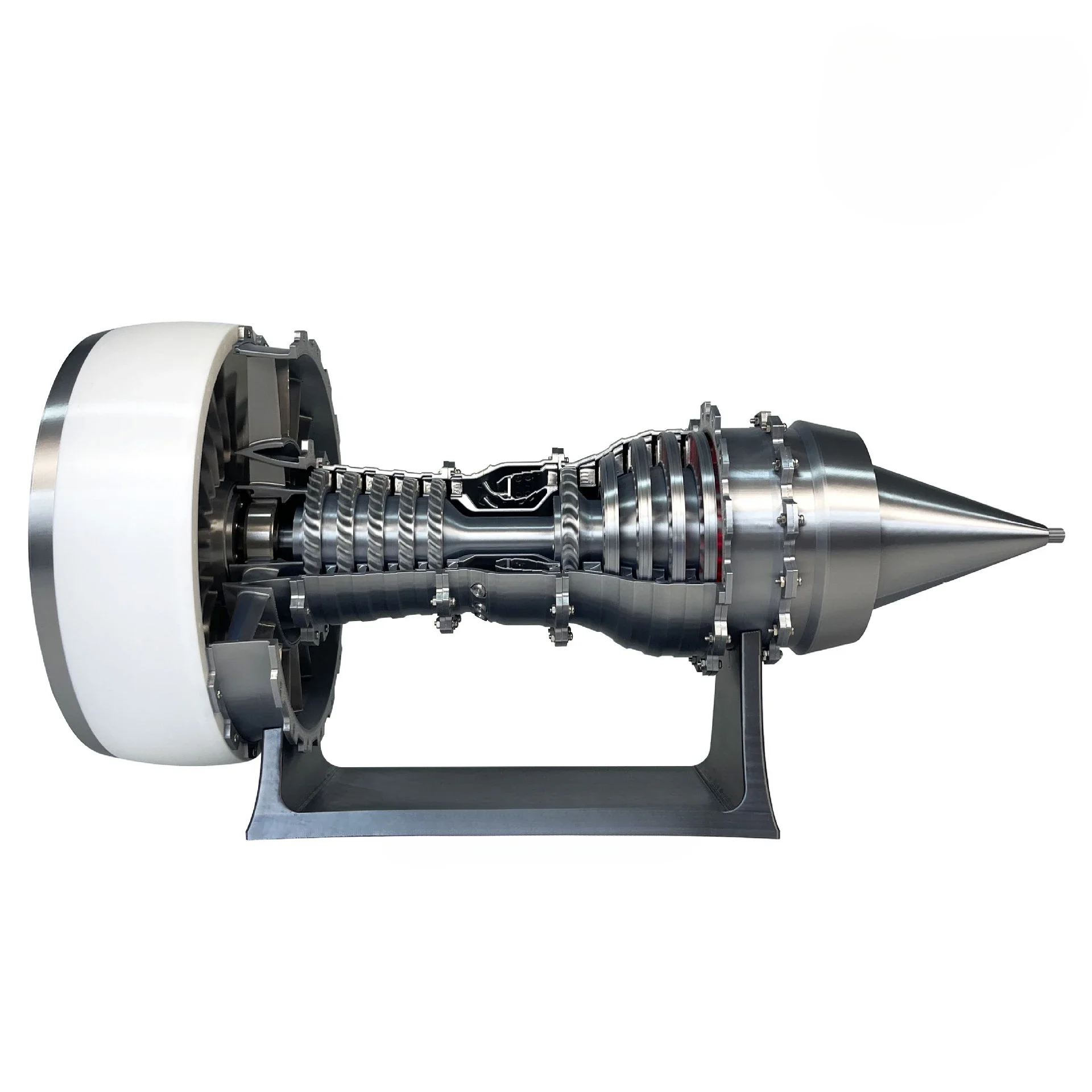 

Passenger aircraft engine model luminous toy tabletop ornament with ducted model aircraft turbofan precision demonstration