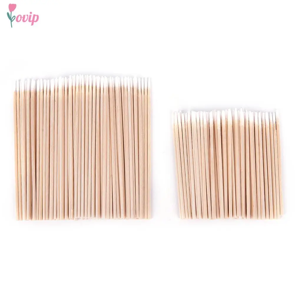 Clean Cotton Swab Stick Buds Tip For Medical 7.5cm/10cm Wood Cotton Head Swab 100 pcs Cotton Swab Health Makeup Cosmetics Ear