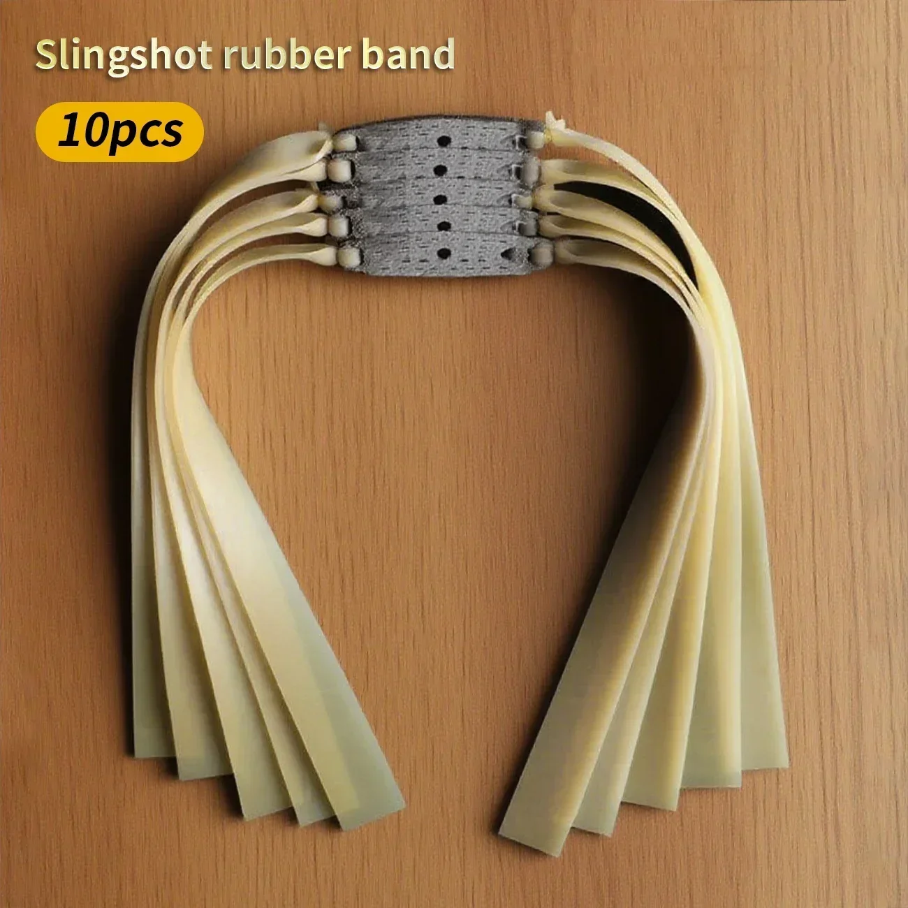 10 cinghie di ricambio per fionda, gomma ad alta elasticità, cinghie piatte in gomma, adatte per tiro all'aperto e caccia