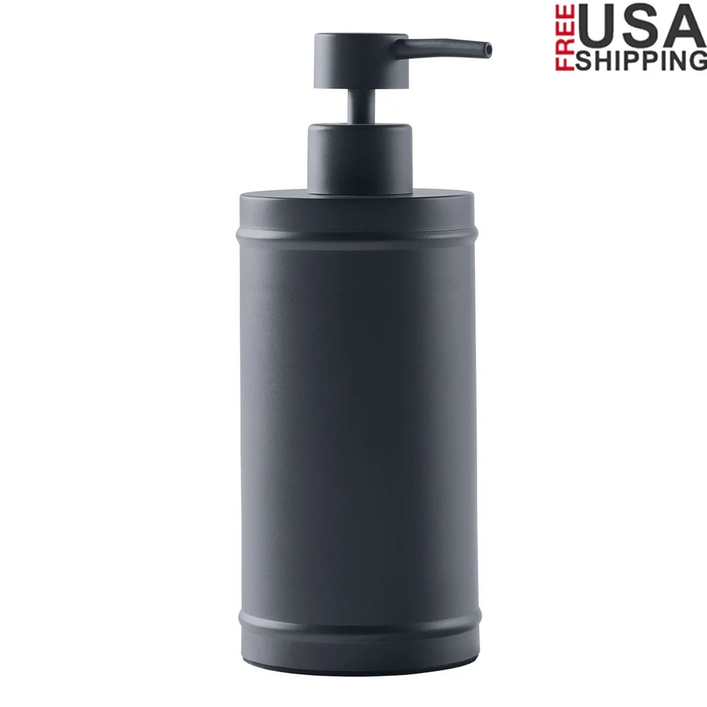 

Черный металлический насос для мыла Элегантный органайзер для ванной комнаты Компактный дозатор для перекачки Прочный дизайн Универсальное использование Экономия места Функциональный