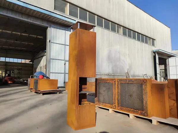 حديقة الفن تصميم في الهواء الطلق Firepit موقد حرق الأخشاب حديقة الموقد