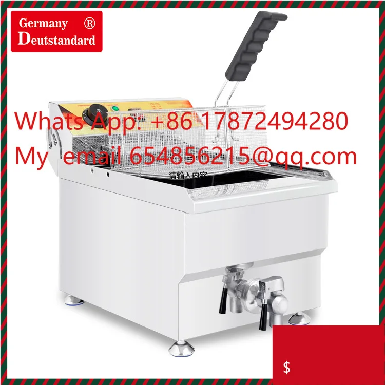 Fryer Single Cylinder Commercial Electric Fryer Electric Fryer 17L Liter Capacity French Fries