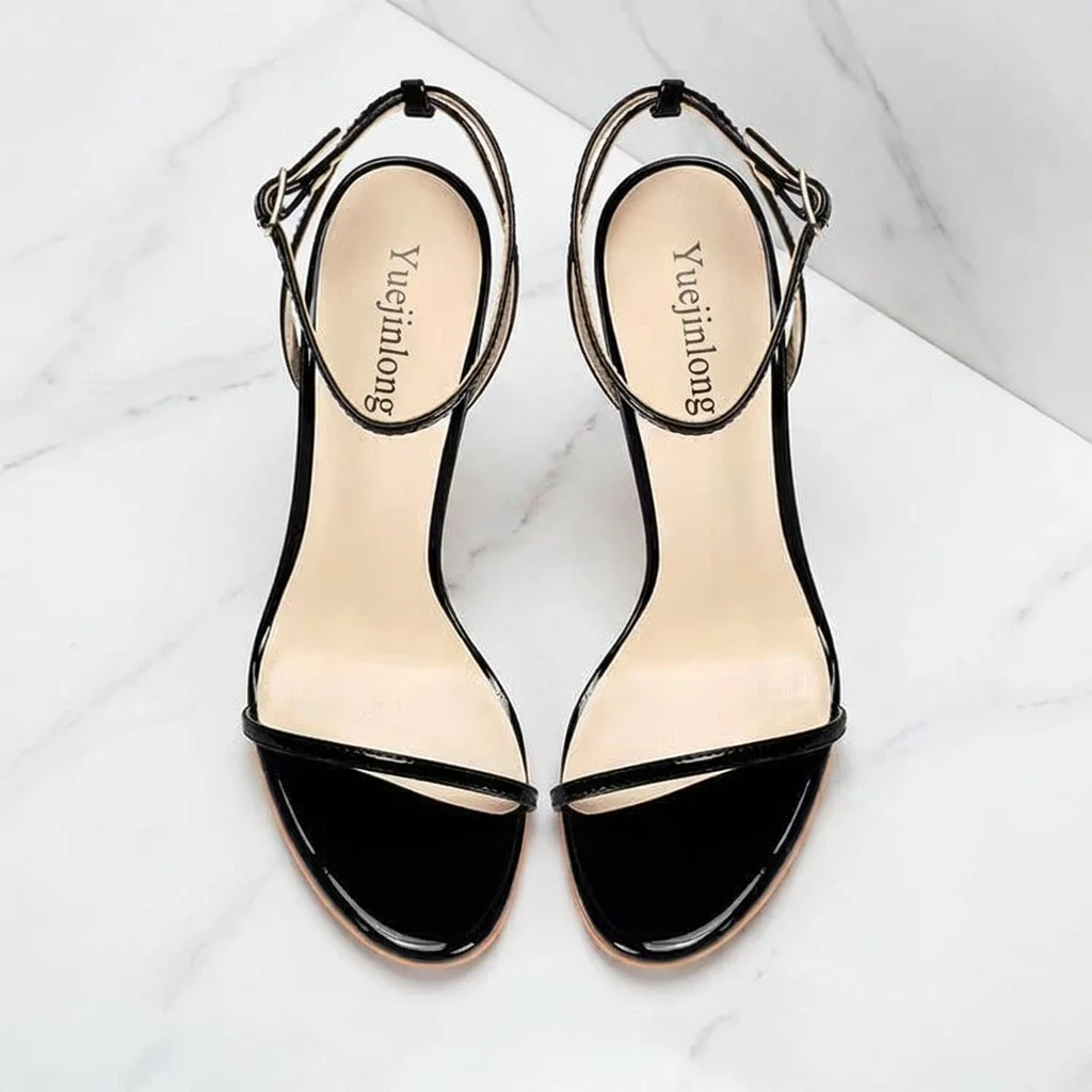 Yuejinlong Sexy Gladiator Lace-up Sandal Boots Open Toe Stiletto High Heels 10cm 12cm Plus Size 33-46 Fashion Party Shoes 2026 image 3
