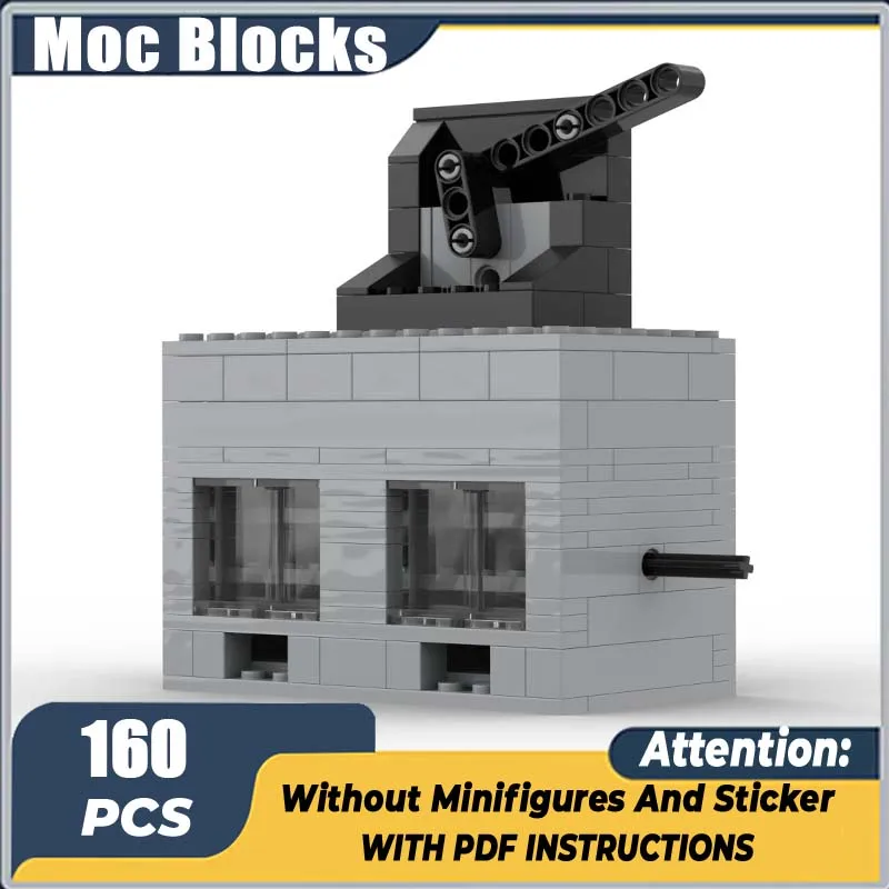 Modèle de construction de ville modulaire Moc, blocs de construction, moteur à vide à 2 Rotors, briques technologiques, assemblage à monter soi-même, ensemble de jouets de vacances, cadeaux