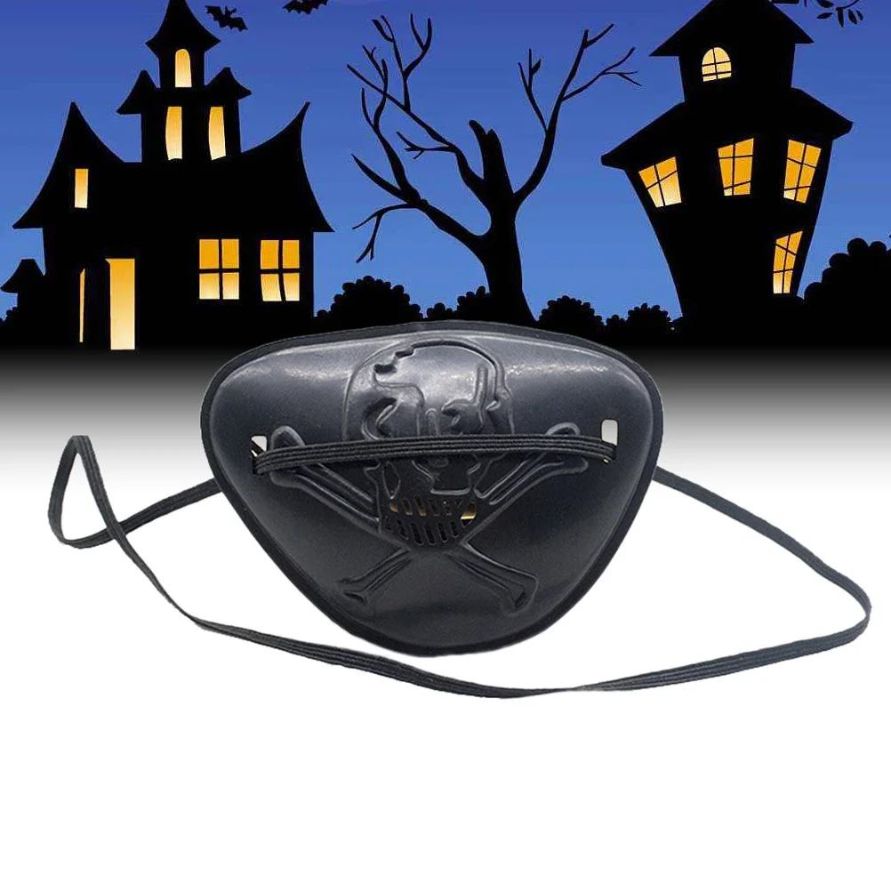 1pc 海賊 子供用 大人用 デザイン ハロウィン コスチューム アクセサリー 弾性ストラップ すべての年齢層にフィット 海賊の目