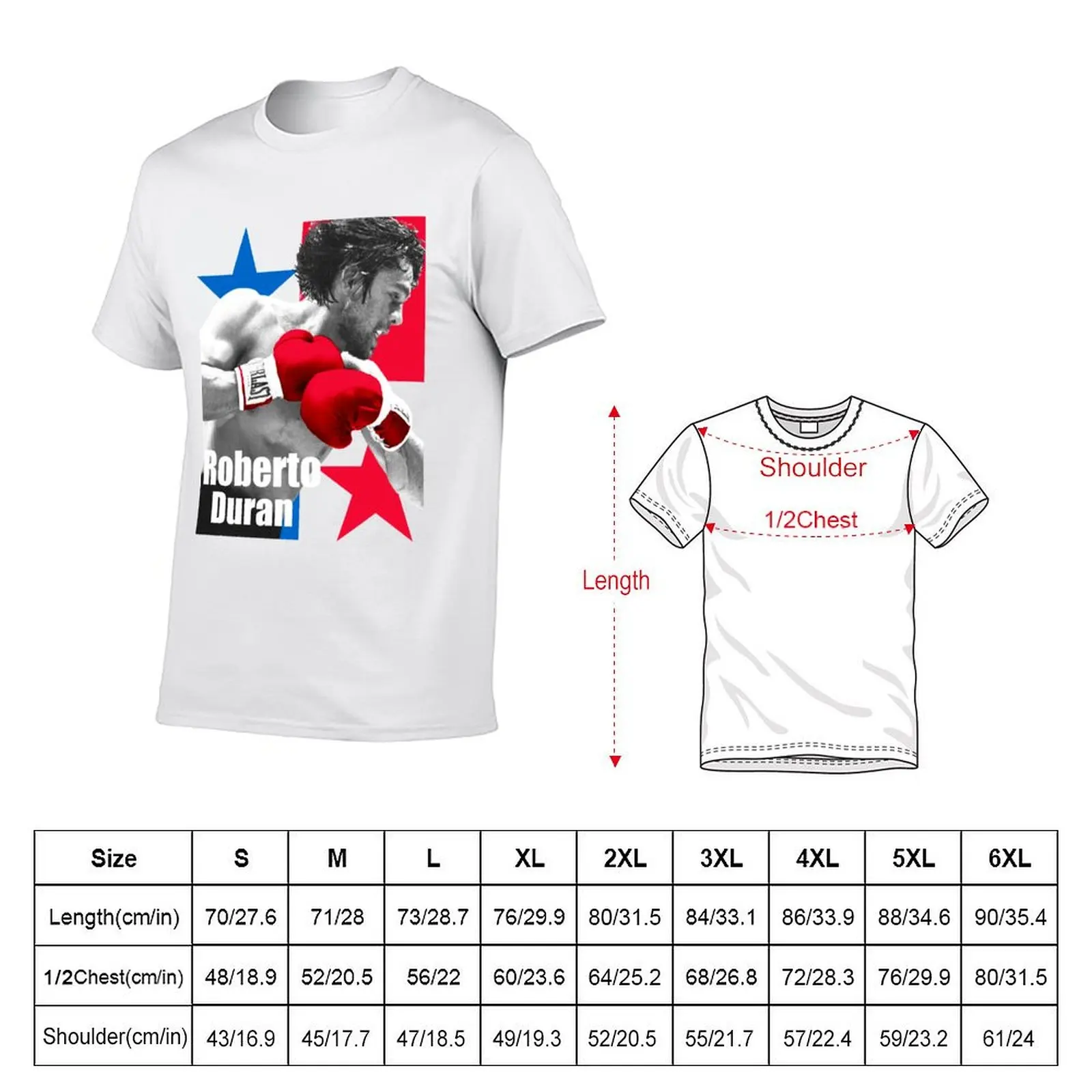 Dedicated to Roberto Duran byname Manos de Piedra (Spanish: “Hands of Stone”) T-Shirt Plus Size Street Style Tee