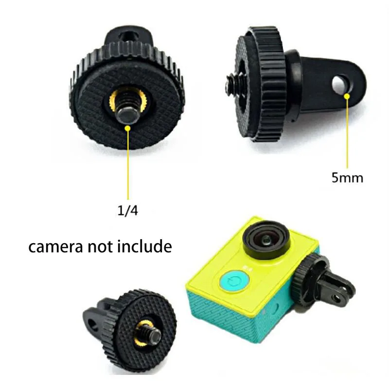 1/4 inch Mini Tripod Adapter Mount for GoPro Hero 13 12 11 10 9 8 7 6 5 Black Sjcam Yi 4K Eken AKASO APEMAN Go Pro Accessory Kit