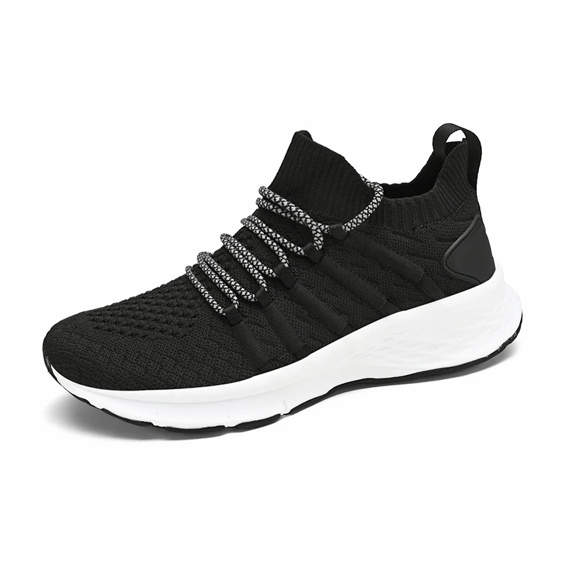

VIPOL Running Shoes Sport Shock-absorbing Elastic Knitting Vamp Non-Slip Casual Tennis Shoes Female Sneakers for Men