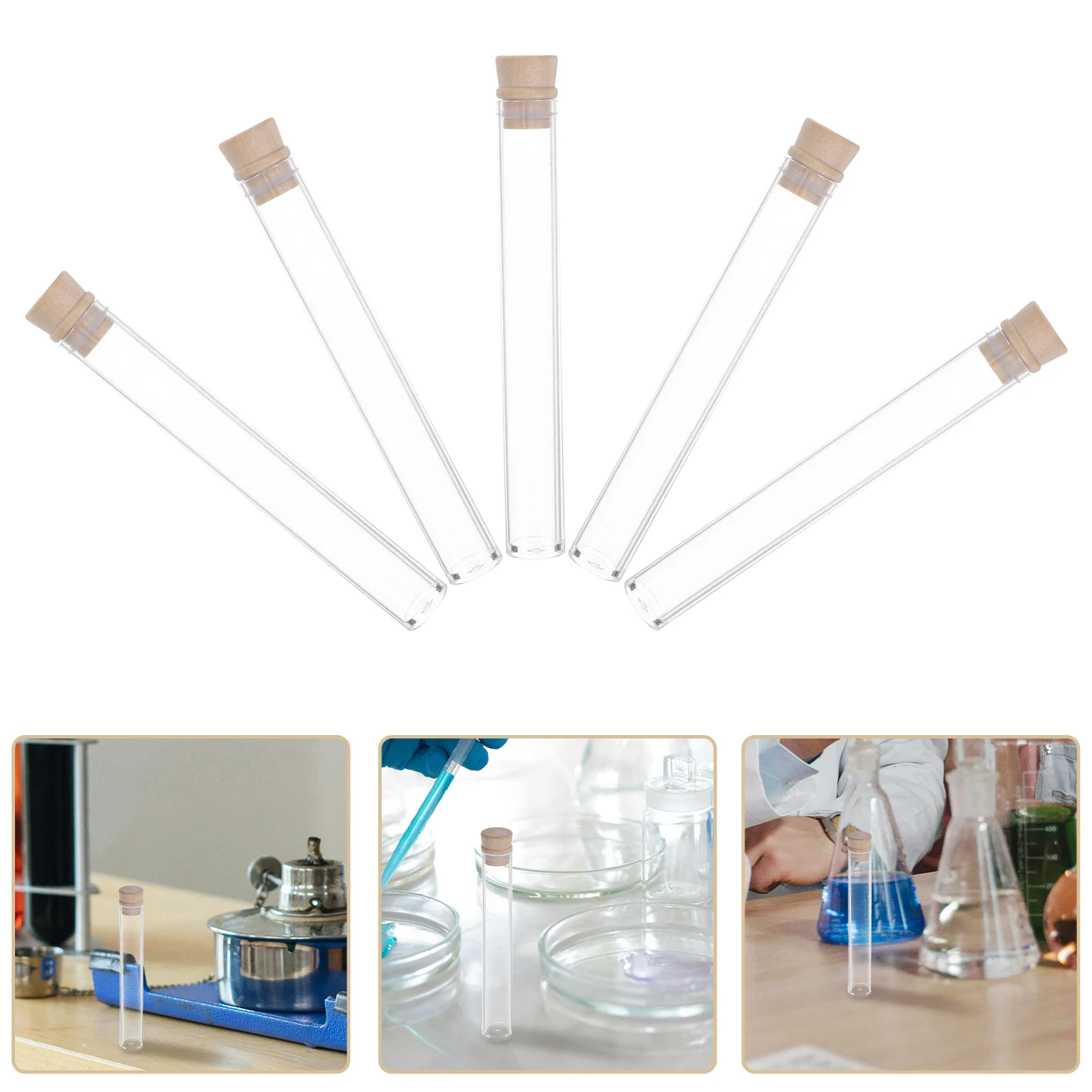 

10 Pcs Acrylic Sample Tube Scent Sticks Holder Incense Clear Tubes with Caps Scented