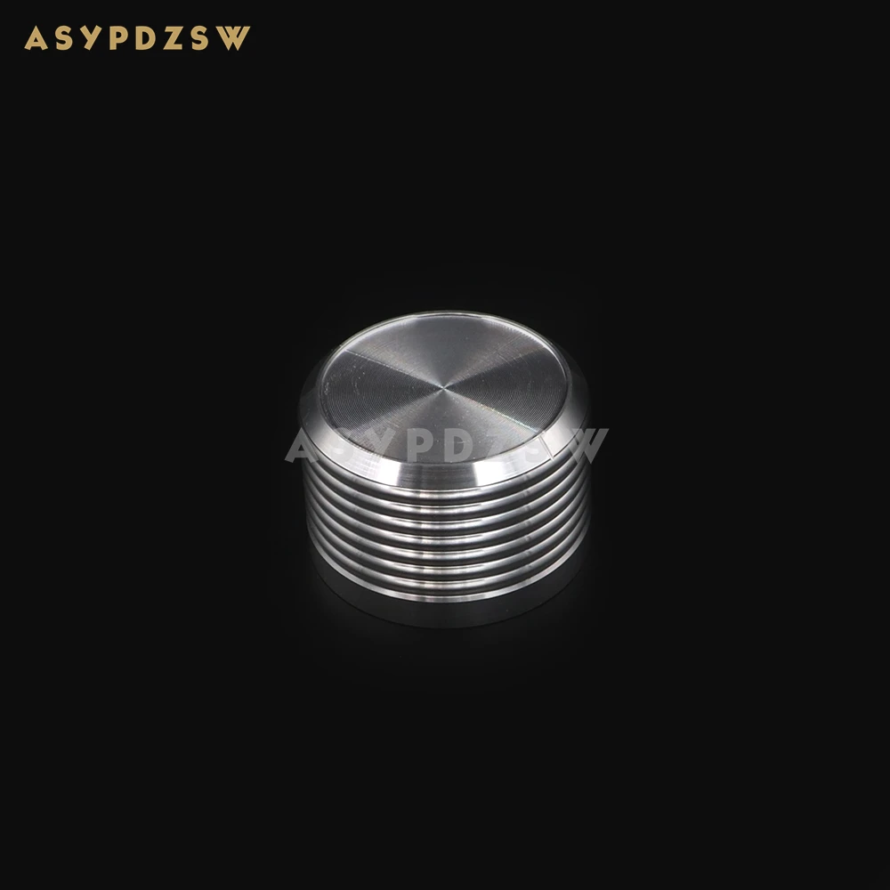 

1 PCS 38*25mm Amplifier Volume potentiometer Aluminum knob Wave High gloss Silver/Matte Silver (Optional)