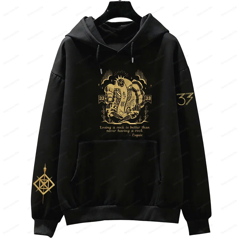 Suéter con estampado Obscur Expedition 33, sudadera divertida Whee Whoo Esquie, suéter 33, tops Expedition para fanáticos, ropa para mujer, sudaderas con capucha