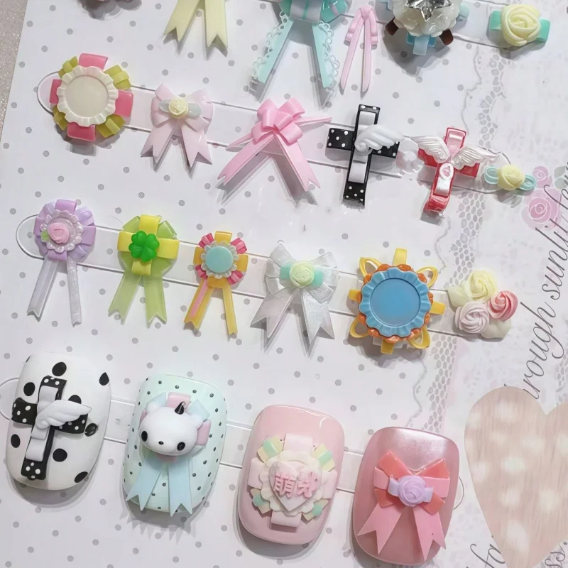 Retro Blumen-Brosche Schmetterlingsknoten Mini-Flügel 3D Geprägte Nagelkunst DIY Zubehör Silikonform für Nageldekoration – Detail 3