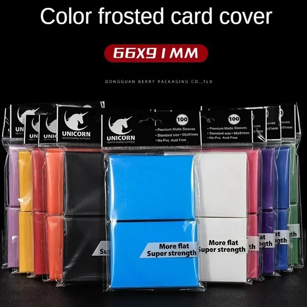 

Матовые защитные пакеты для карт TCG 66x91 мм, 100 шт., для Magic MTG, YoGioh, Penny Card Protector, для спортивных карт PTCG