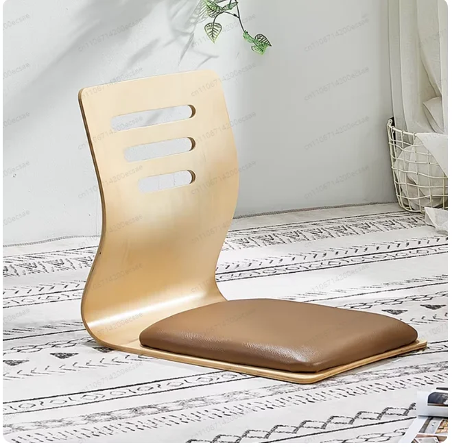 

Японский дизайн стульев для дома и гостиной: Стул-татами Zaisu без ножек для котатсу, черная отделка