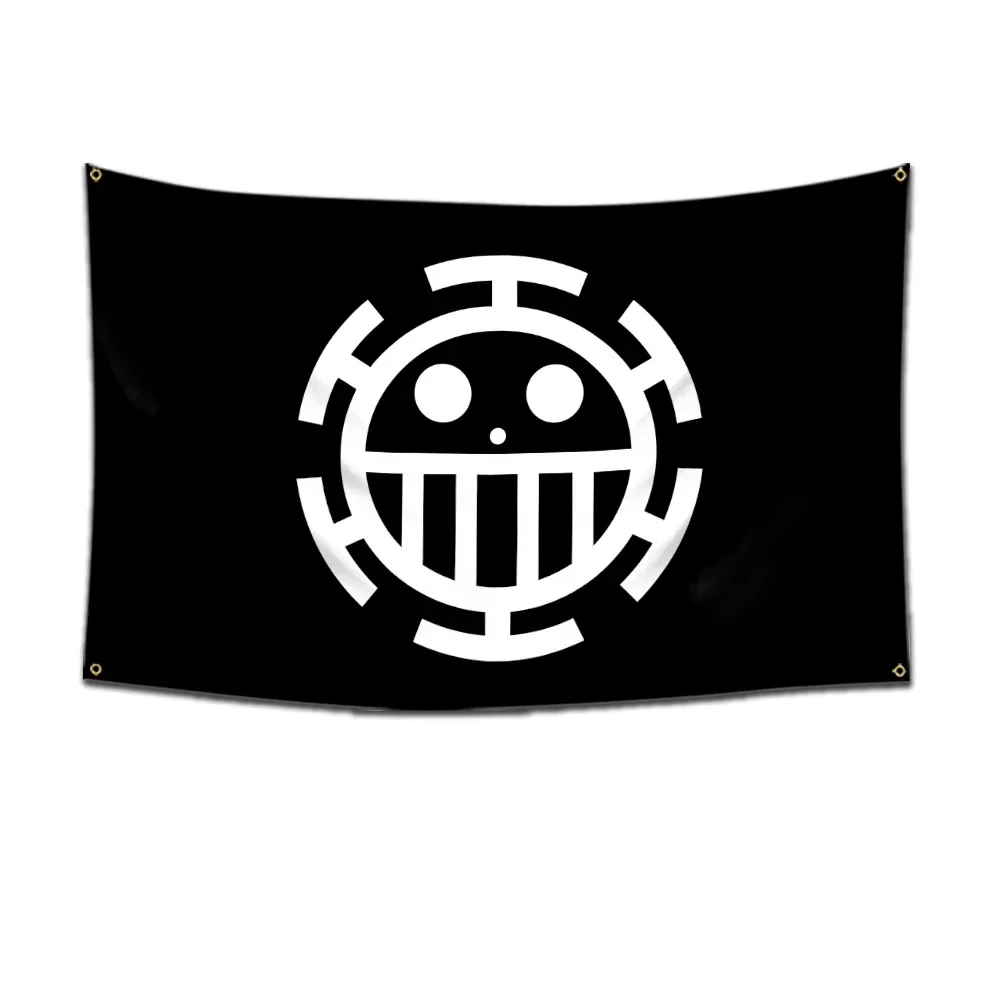 Anime One Piece Jolly Roger Wanddekoration Banner Gemälde Spielzeug Cartoon Luffy Zoro Strohhut Piraten Totenkopf Flagge Spielzeug für Kinder Geschenk