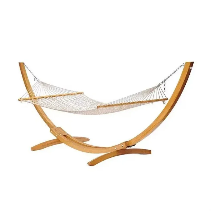 High quality outdoor luxury portable camping lounge chair factory garden hanging wood hammock hotel